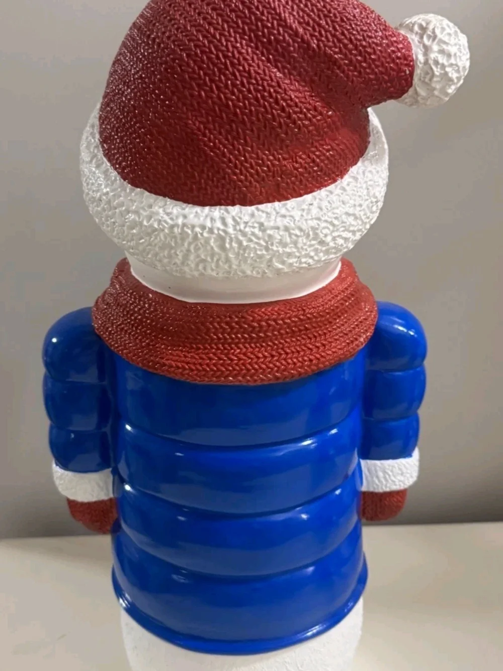 Plow & Hearth Indoor/Outdoor Lighted Snowman Shorty Statue NIB